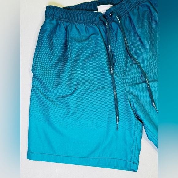 Calvin Klein CK Men’s Swimwear Beach Shorts/Trunks Blue Atlantic Us Size M - Picture 5 of 15
